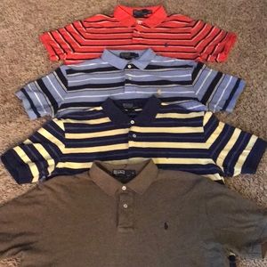 4 large Ralph Lauren polos